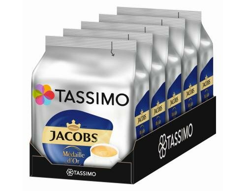 Tassimo T DISC Medaille dOr, Rainforest Karton à 5 Packungen (mit je 16 T DISCS)