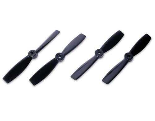 5x4.6 Bullnose Style Prop Black 2 Paar CW/CCW