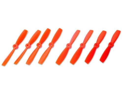 5x4.6 Bullnose Style Prop Orange 4 Paar CW/CCW