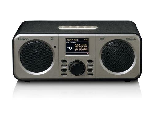 Lenco DIR-140, DAB+ Internetradio, Schwarz 2.4 TFT, Bluetooth